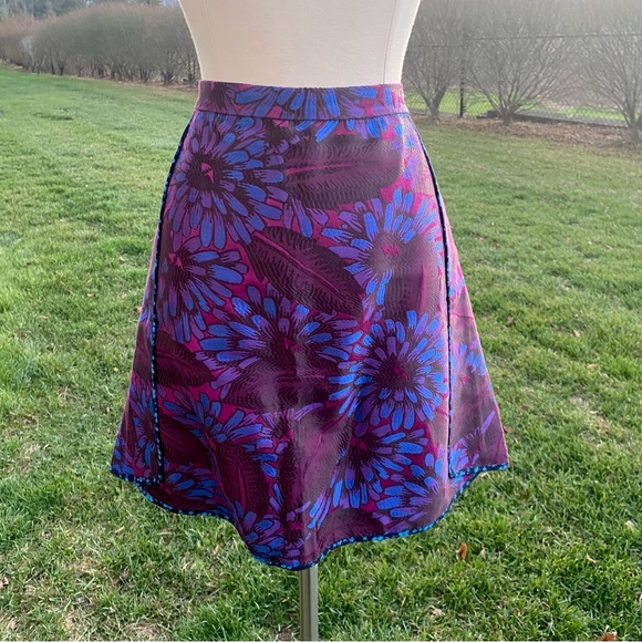 J. Crew Floral Jacquard Midnight Floral Mini Skirt - Picture 7 of 16